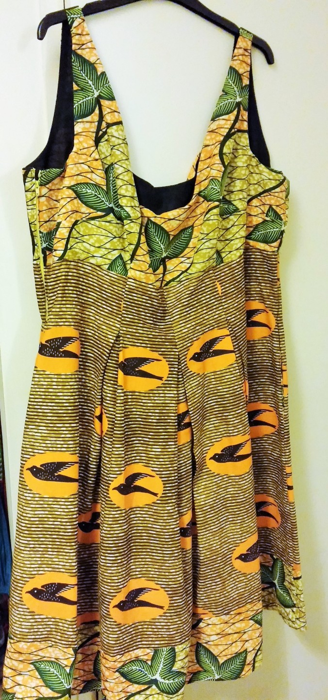 African wax print cotton sundress 